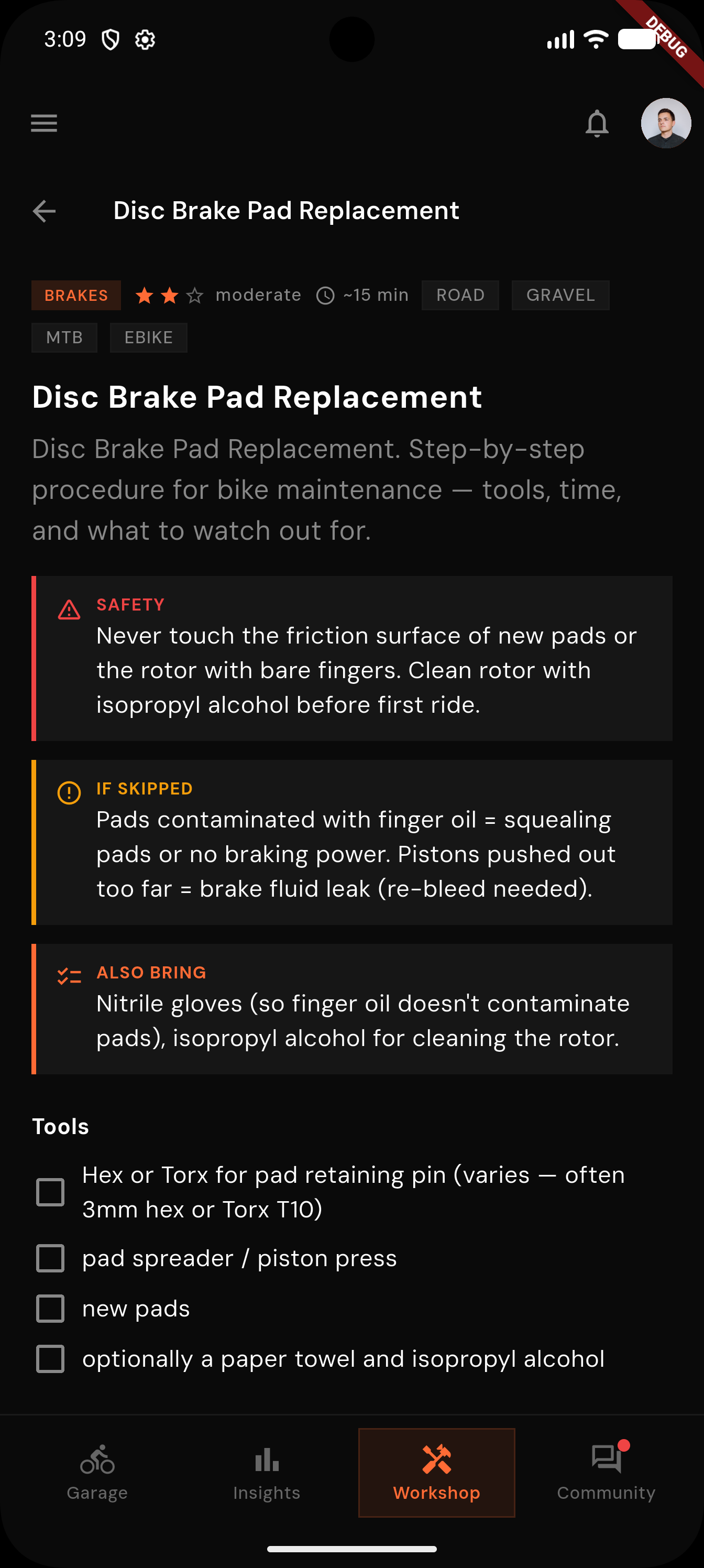 Drais workshop with service queue and wear alerts